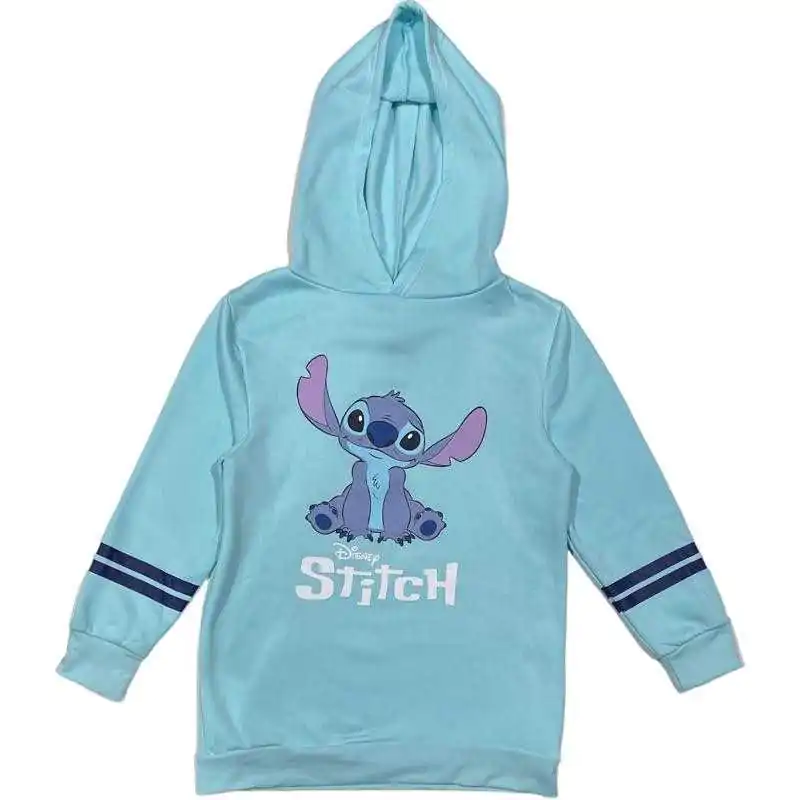 Disney Stitch Türkis Kinder Kapuzenpullover Kapuzenkleid termékfotó