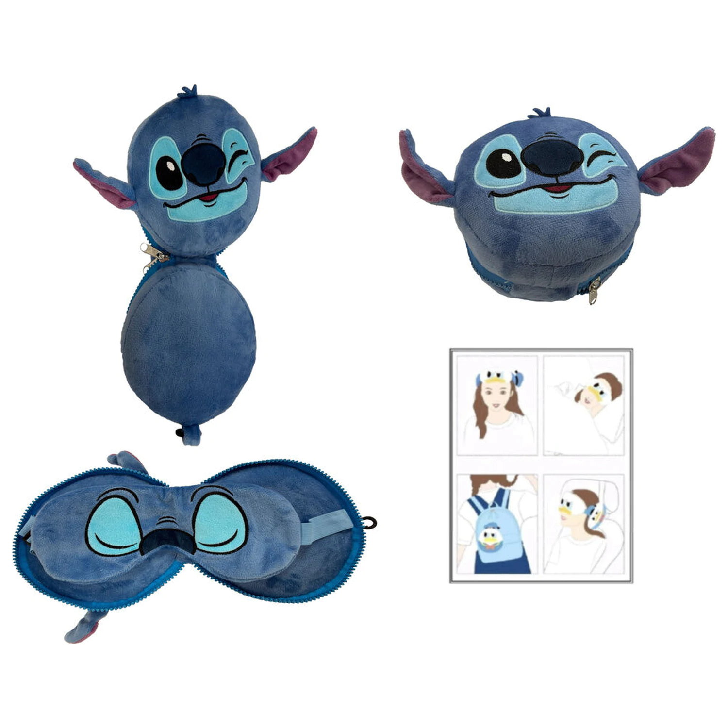 Disney Stitch Reisekissen + Maske Produktfoto
