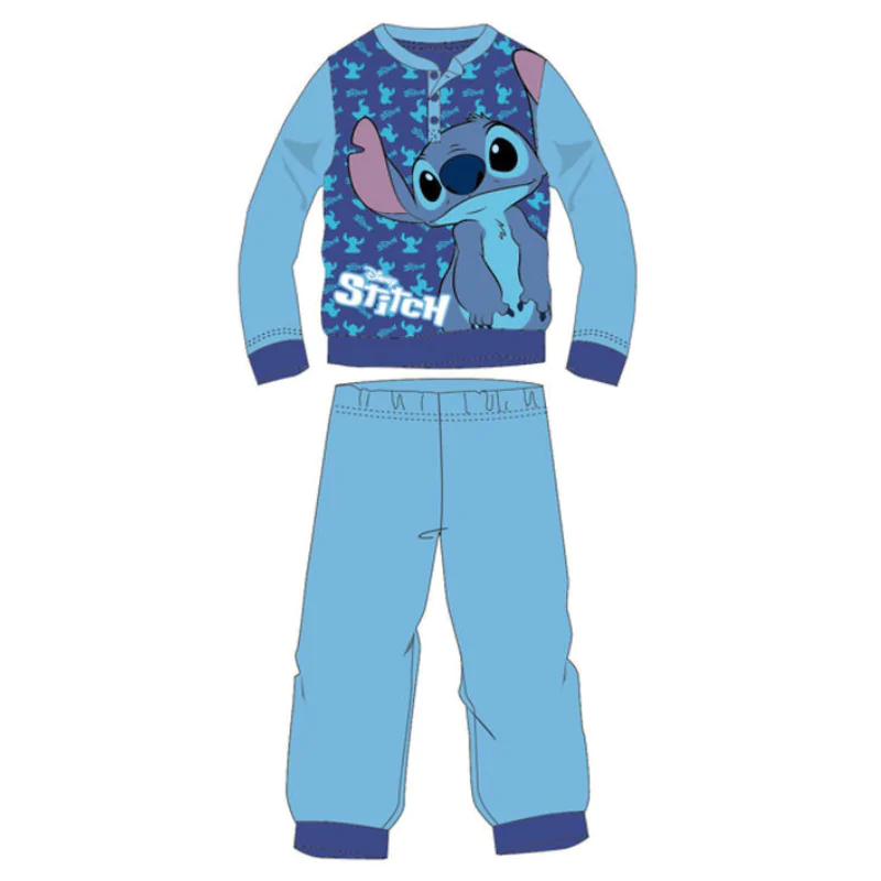Disney Stitch hellblau Kinderpyjama termékfotó