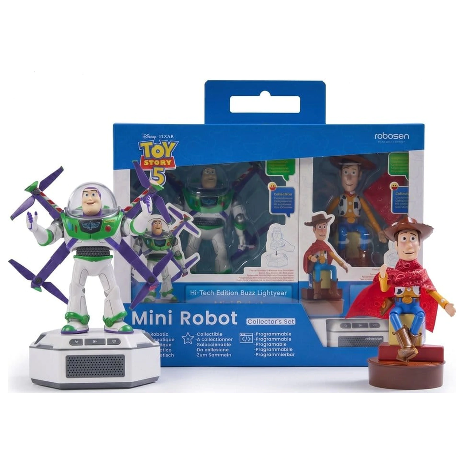 Disney Interactive Roboter-Spielzeug Toy Story 5 Set - Buzz Lightyear & Woody (Hi-Tech Edition) *deutsche Version* Produktfoto