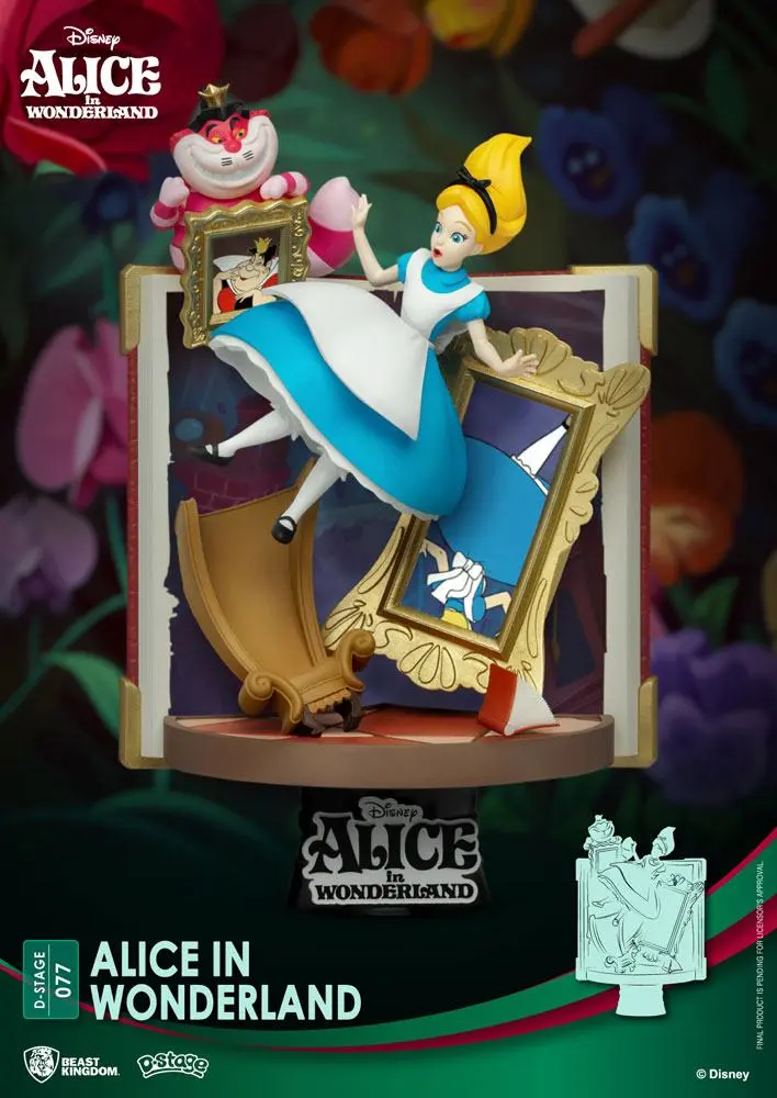 Disney Story Book Series D-Stage PVC Diorama Alice in Wonderland New Version 15 cm Produktfoto