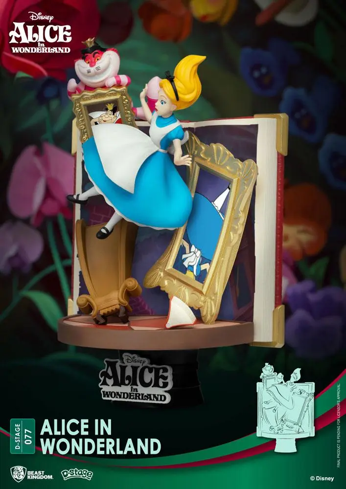 Disney Story Book Series D-Stage PVC Diorama Alice in Wonderland New Version 15 cm Produktfoto