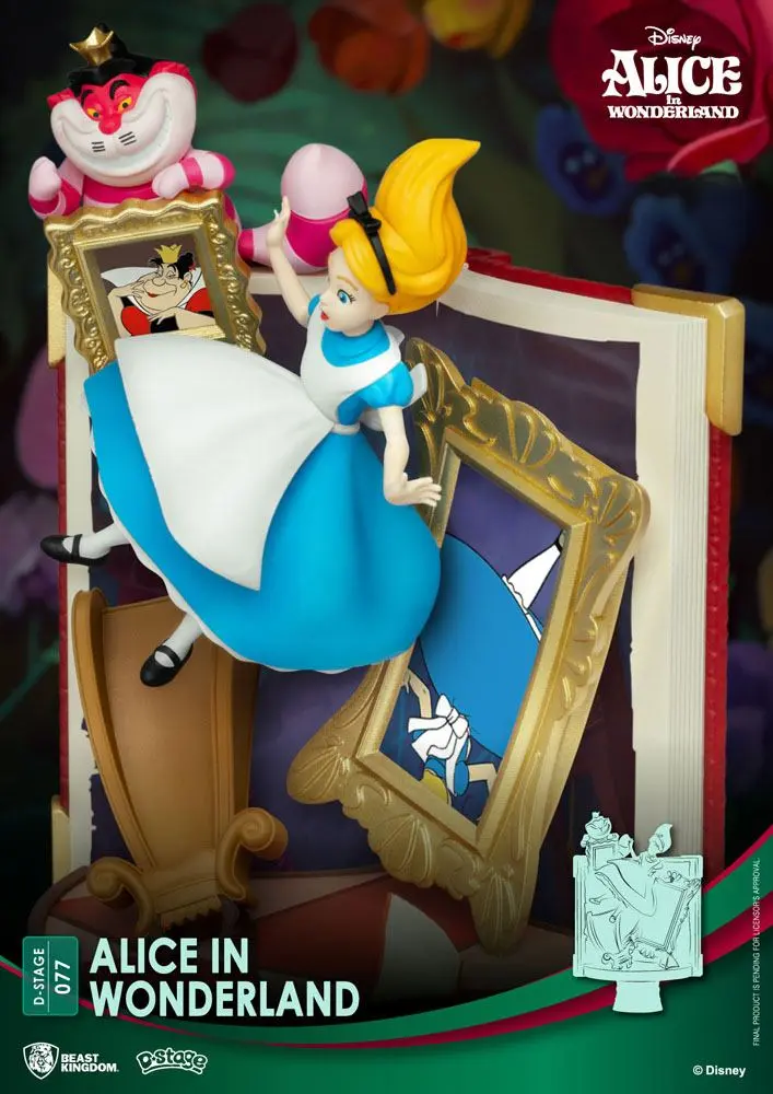 Disney Story Book Series D-Stage PVC Diorama Alice in Wonderland New Version 15 cm Produktfoto