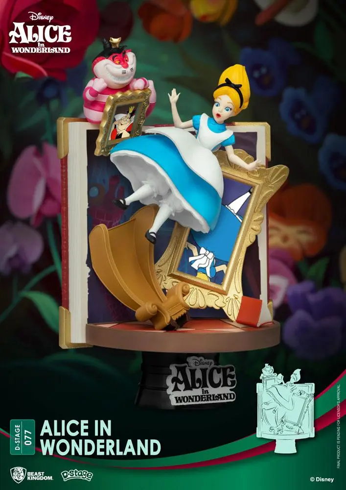 Disney Story Book Series D-Stage PVC Diorama Alice in Wonderland New Version 15 cm Produktfoto
