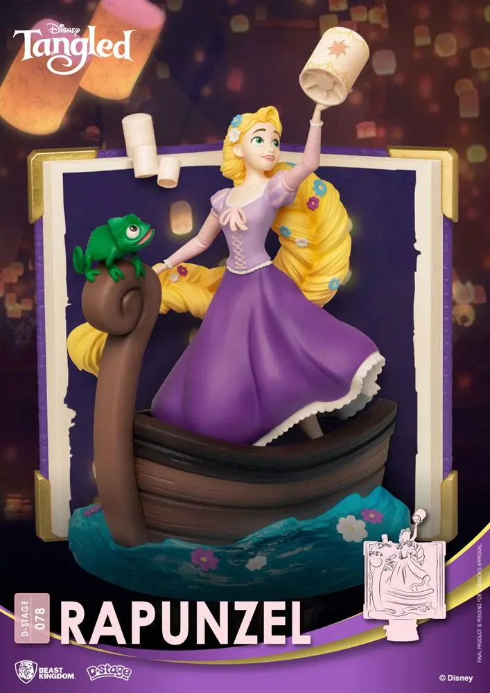 Disney Story Book Series D-Stage PVC Diorama Rapunzel 15 cm termékfotó