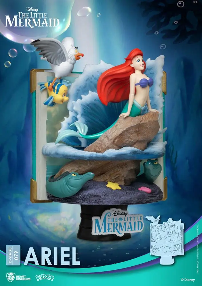 Disney Story Book Series D-Stage PVC Diorama Ariel New Version 15 cm Produktfoto