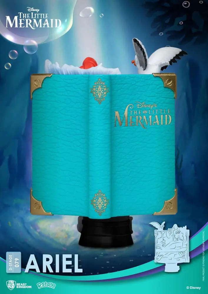 Disney Story Book Series D-Stage PVC Diorama Ariel 15 cm termékfotó