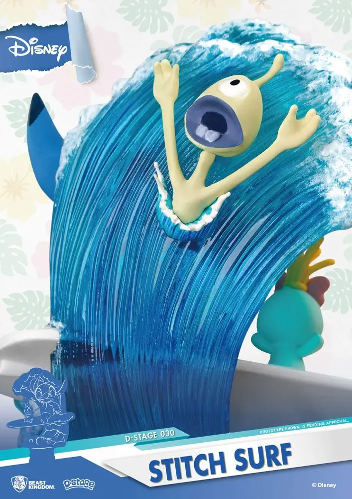 Disney Summer Series D-Stage PVC Diorama Surfer Stitch 15 cm Produktfoto