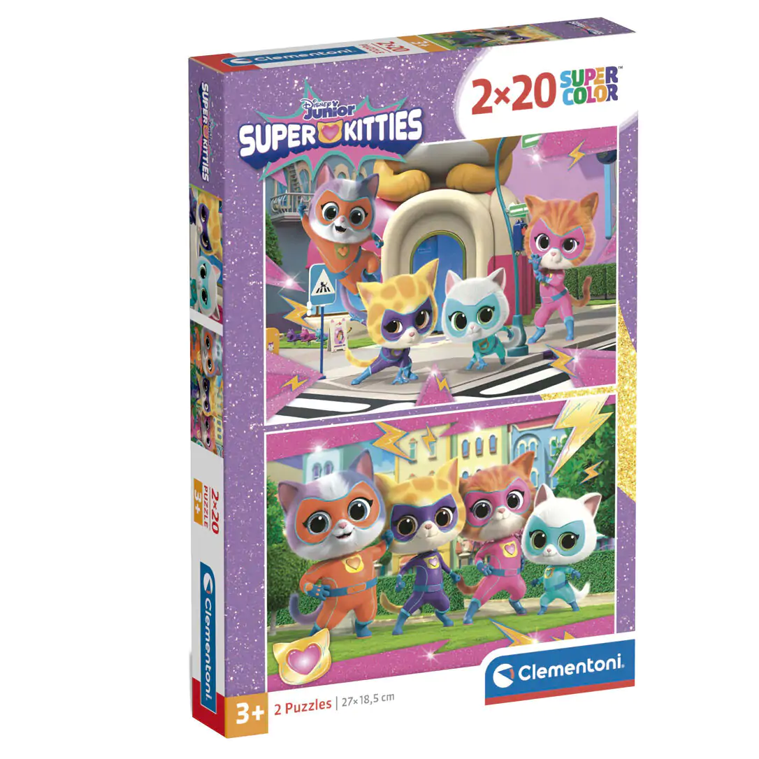 Disney SuperKitties Puzzle 2x20St Produktfoto