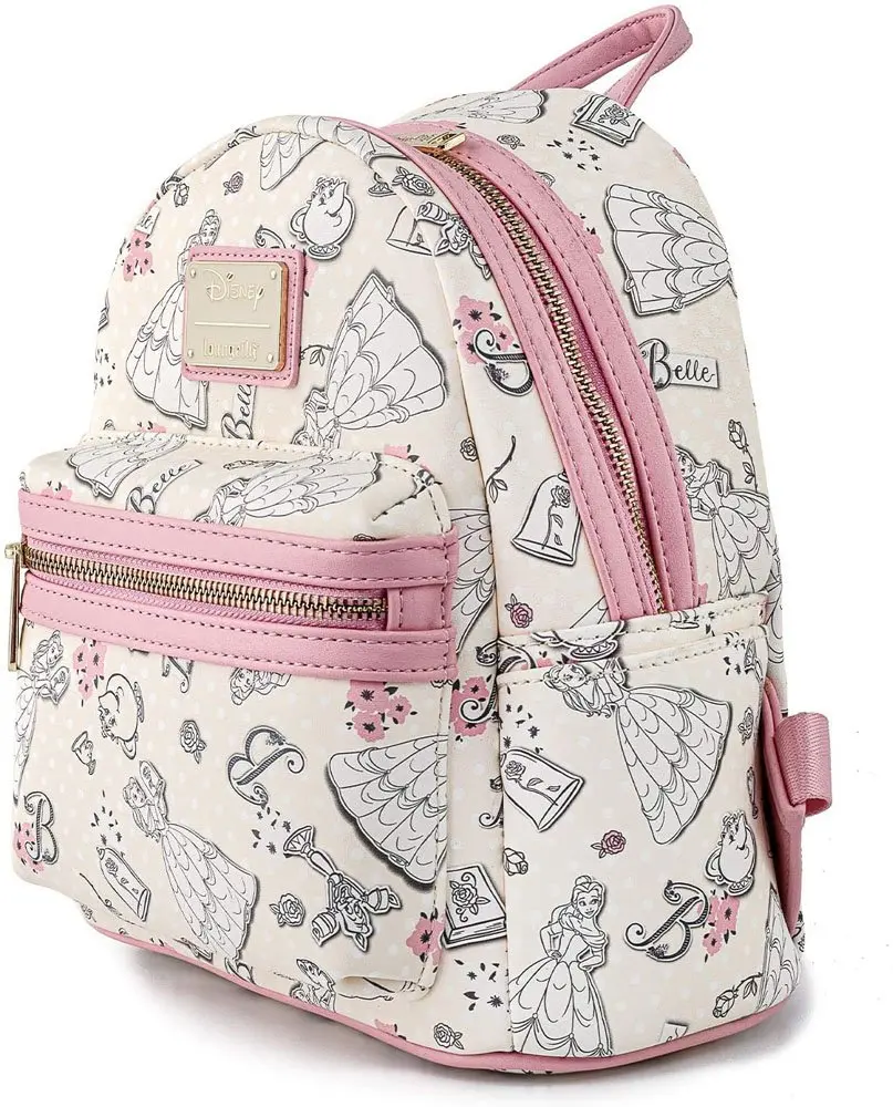 Disney by Loungefly Rucksack Beauty and the Beast Belle Creme AOP heo Exclusive Produktfoto