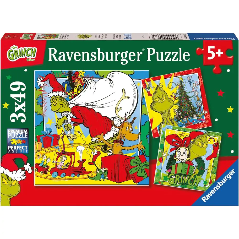 Disney The Grinch Puzzle 3x49-teilig Produktfoto