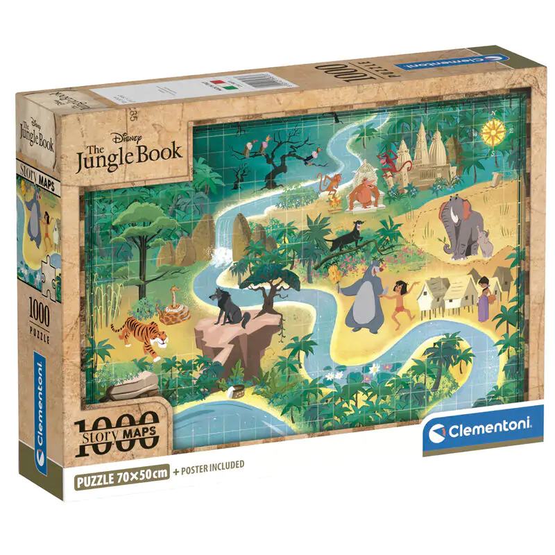 Disney The Jungle Book Map Puzzle 1000St Produktfoto