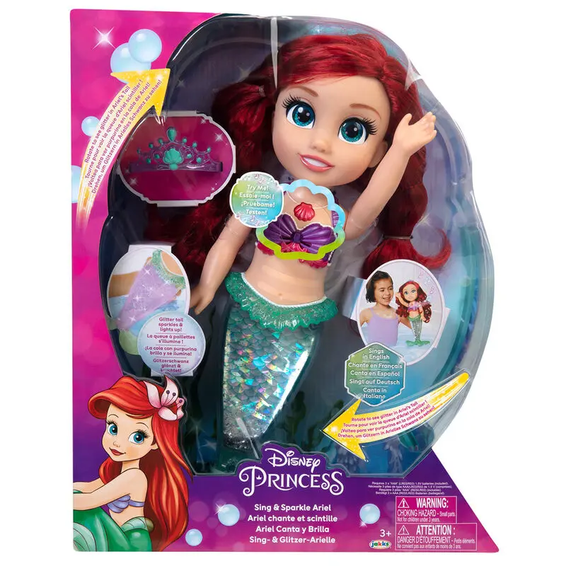Disney The Little Mermaid Ariel musizieren Puppe 38cm Produktfoto