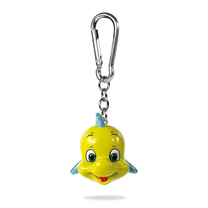 Disney 3D Gummi-Schlüsselanhänger The Little Mermaid Flounder 6 cm Produktfoto