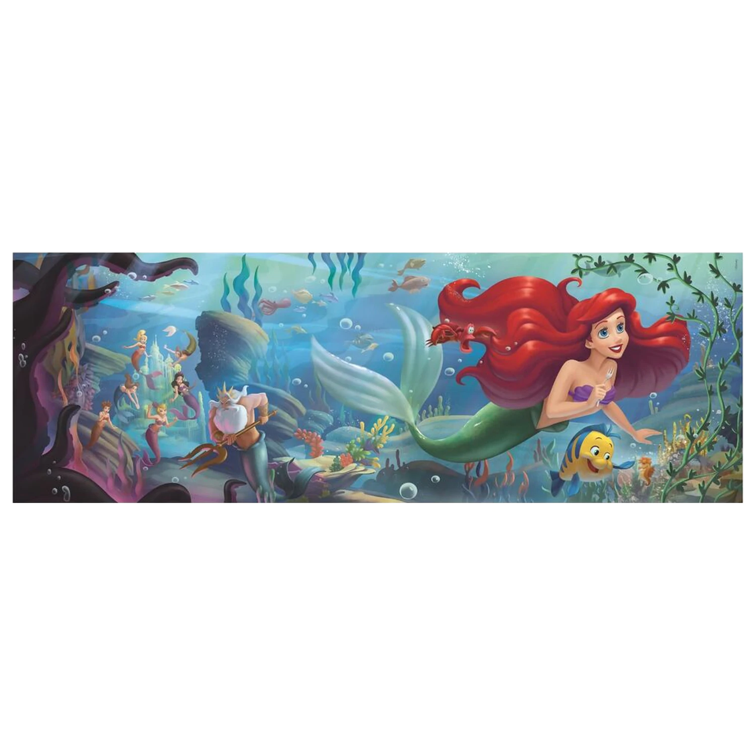 Disney The Little Mermaid Panorama Puzzle 1000St Produktfoto