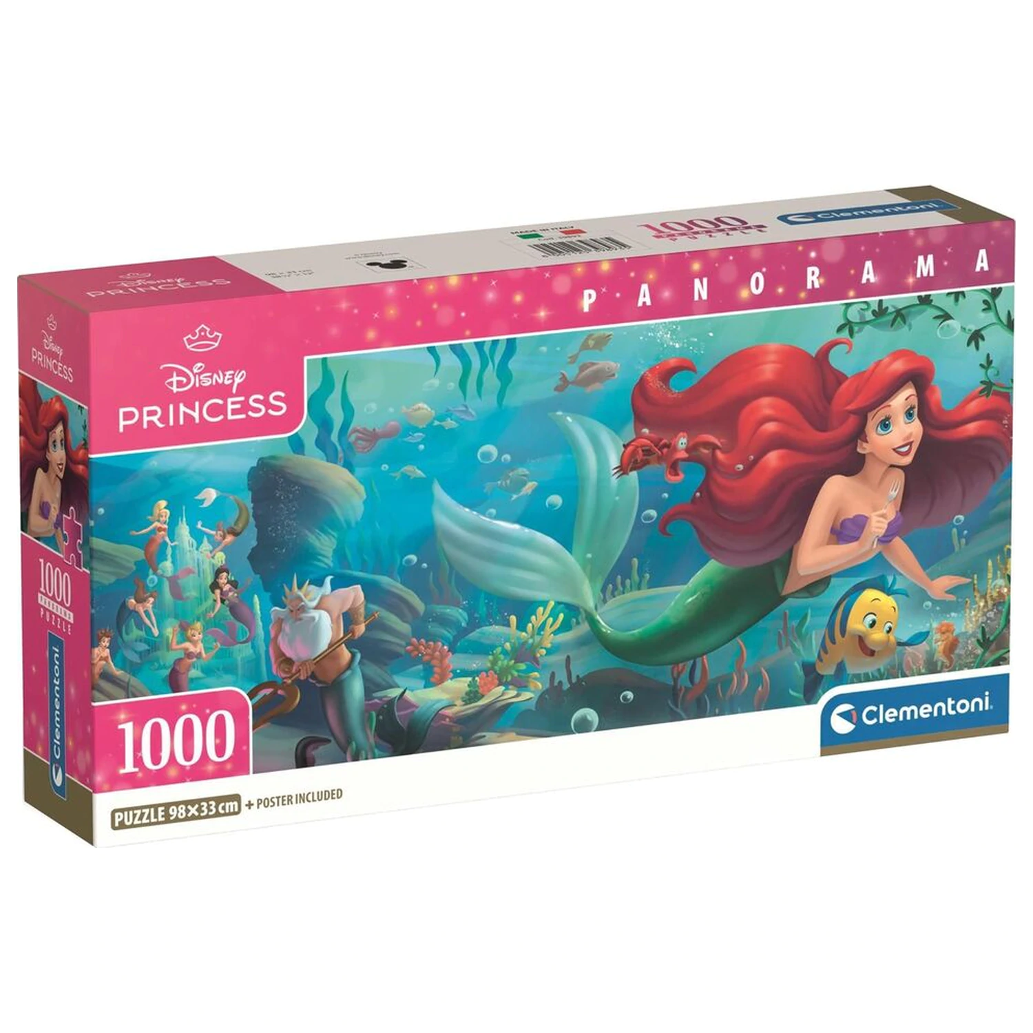 Disney The Little Mermaid Panorama Puzzle 1000St Produktfoto
