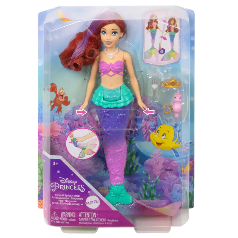 Disney The Little Mermaid Swim & Splash Ariel Puppe termékfotó