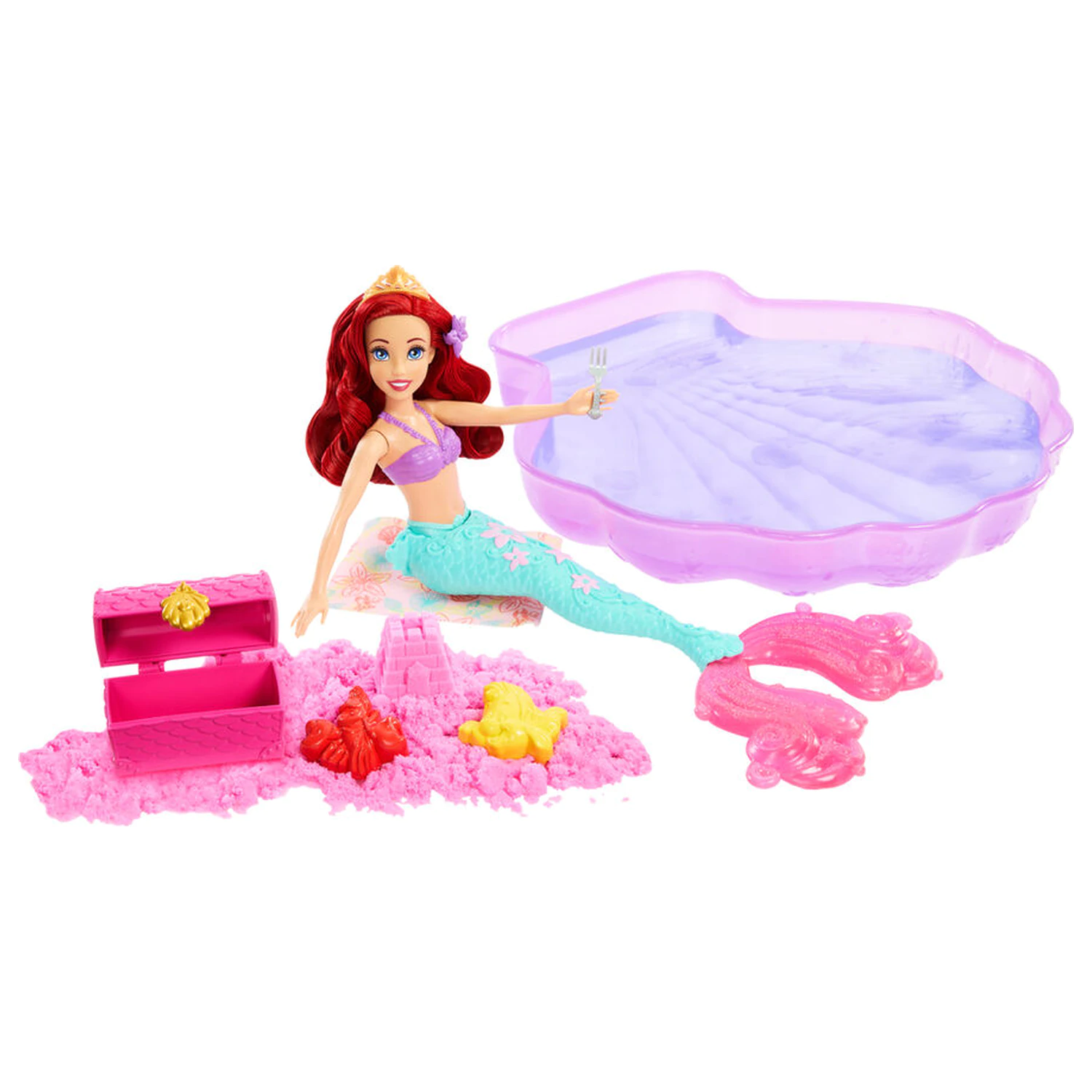 Disney The Little Mermaid Wasser und Sand Ariel Puppe Produktfoto