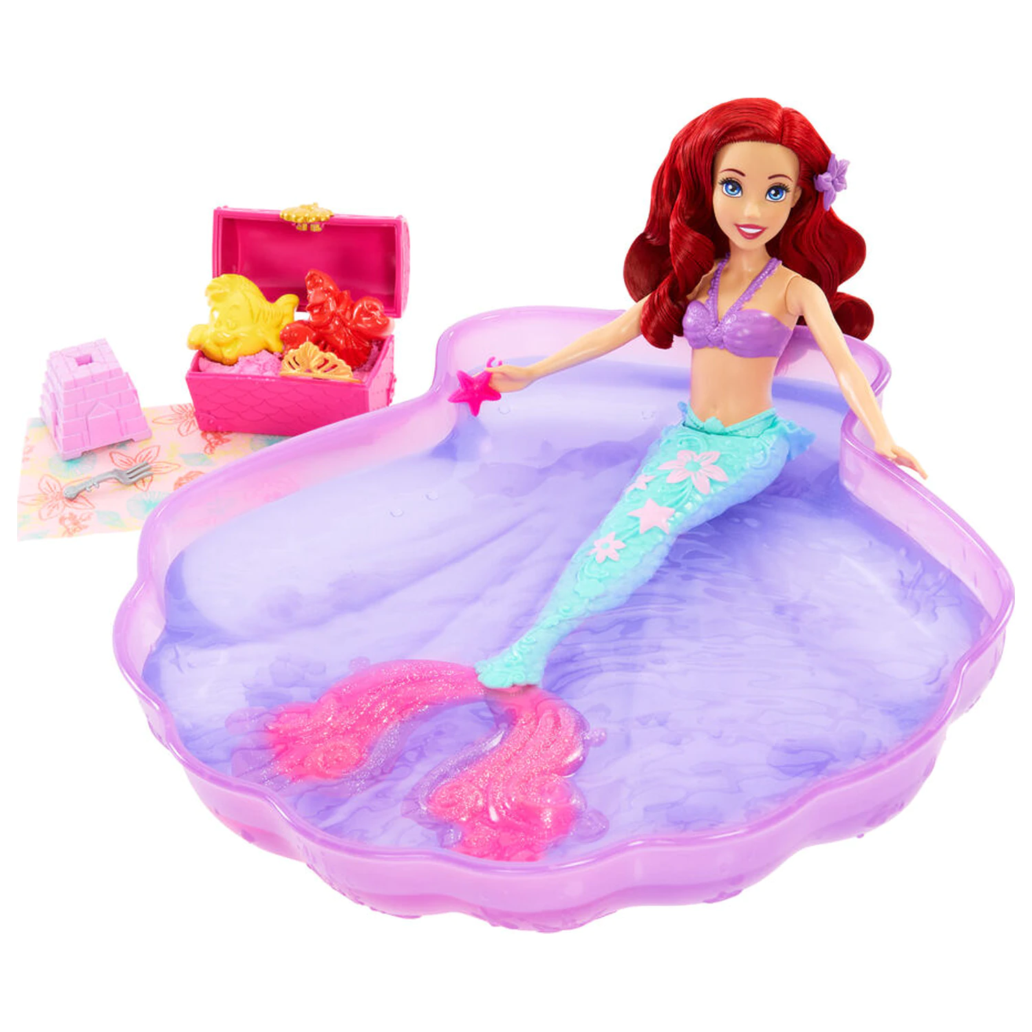 Disney The Little Mermaid Wasser und Sand Ariel Puppe Produktfoto