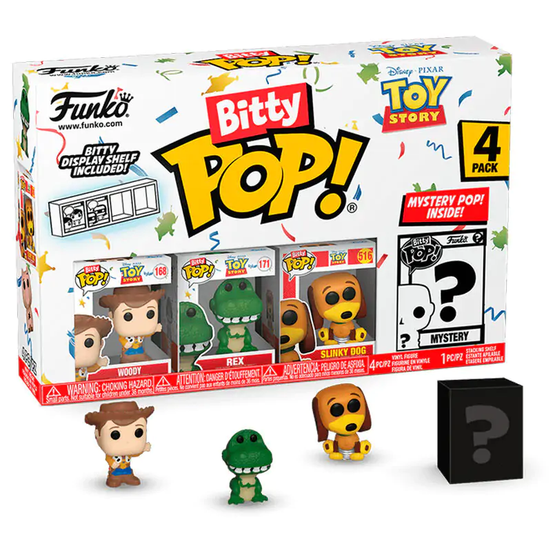 Disney Toy Story Bitty POP! Vinyl Figuren 4er-Pack Woody termékfotó