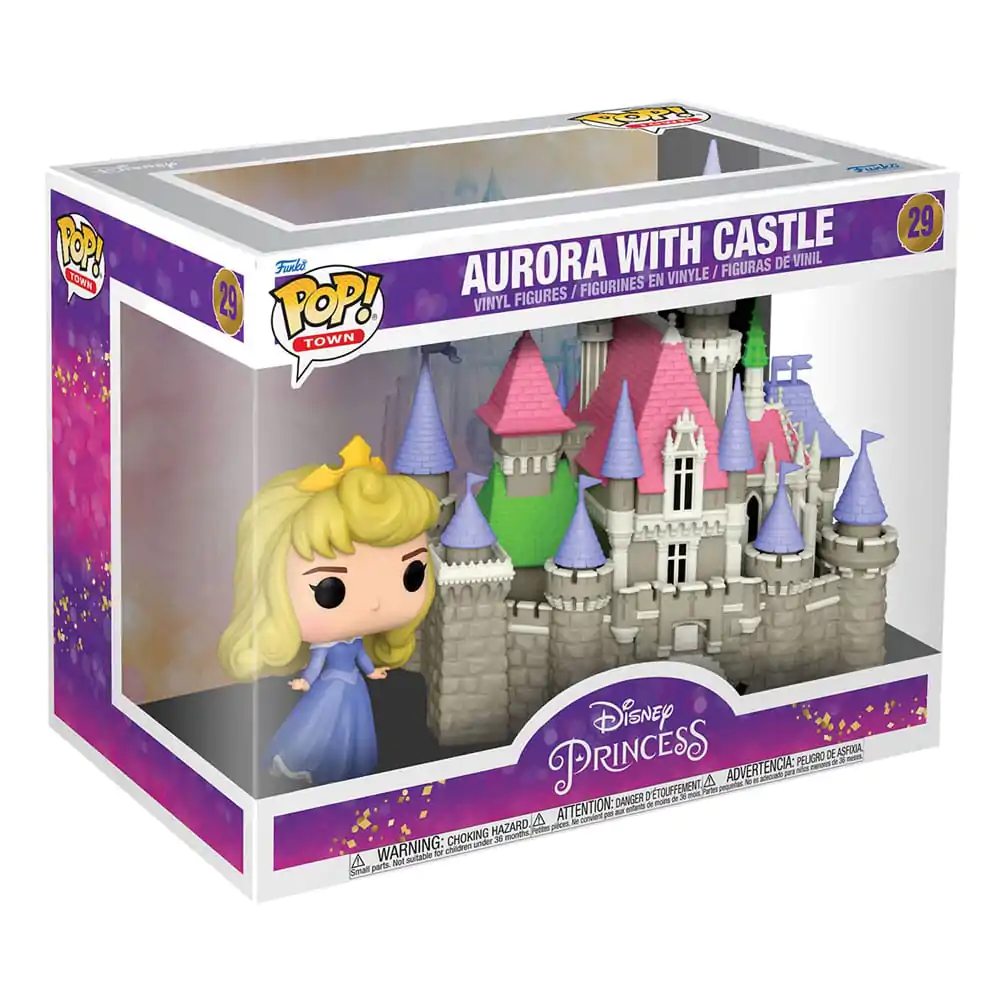 Disney: Ultimate Princess POP! Town Vinyl Figur Aurora & Castle (Dornröschen) 9 cm Produktfoto