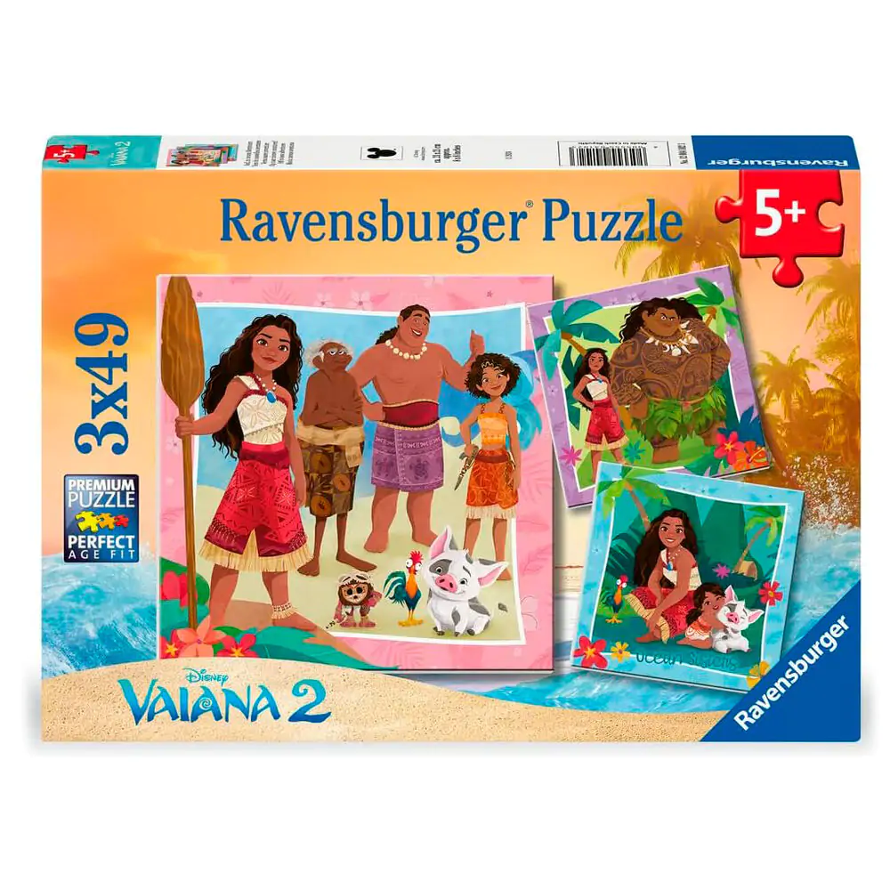 Disney Vaiana 2 Puzzle 3x49 Teile Produktfoto