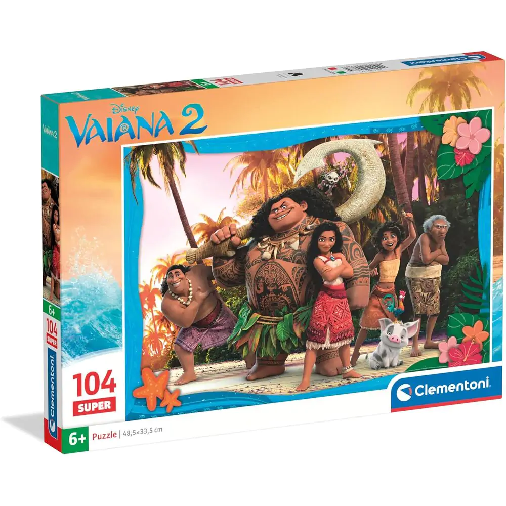 Disney Vaiana Moana 2 super Puzzle 104St Produktfoto