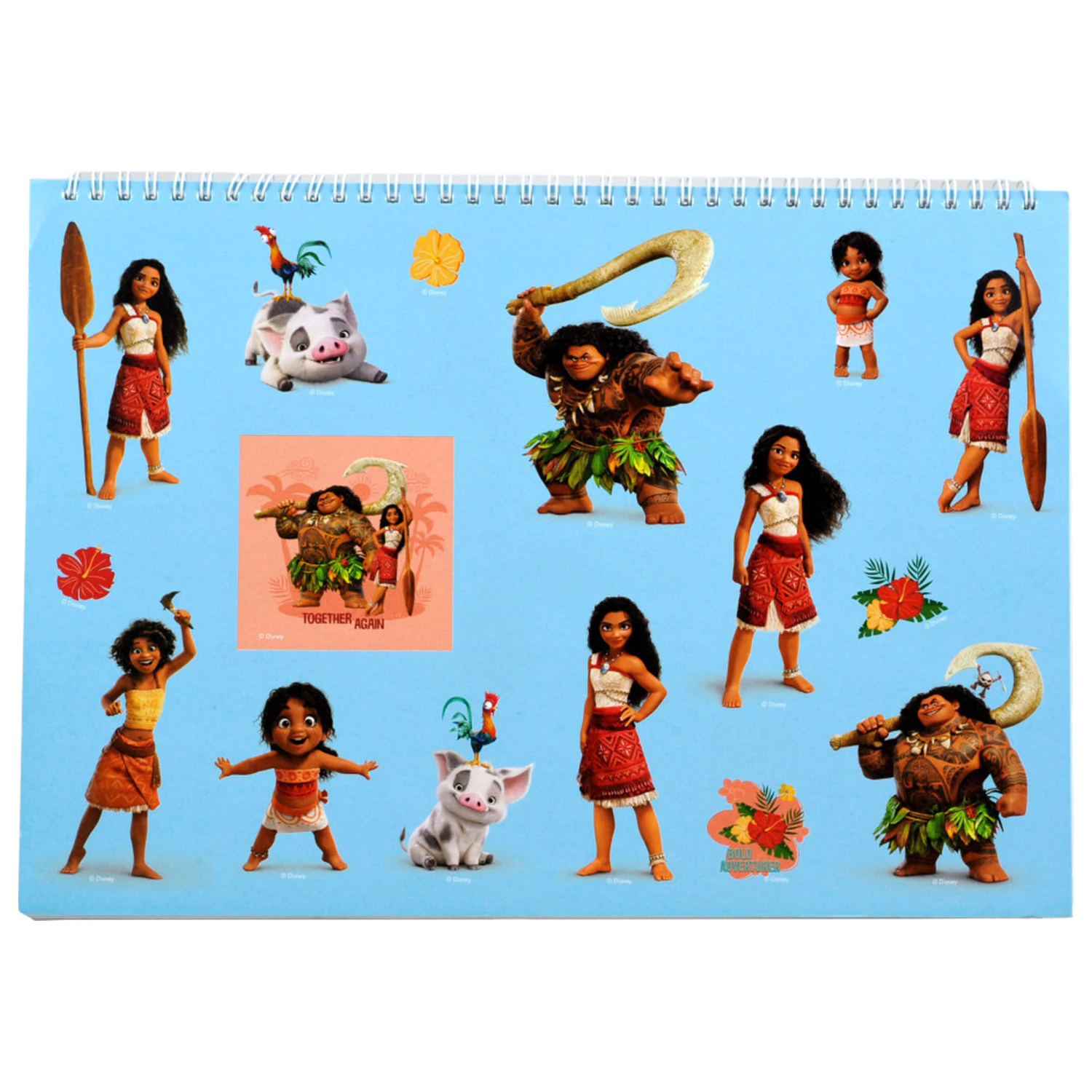 Disney Moana Together Again A/4 Spiral-Skizzenbuch 40 Blätter mit Stickern Produktfoto