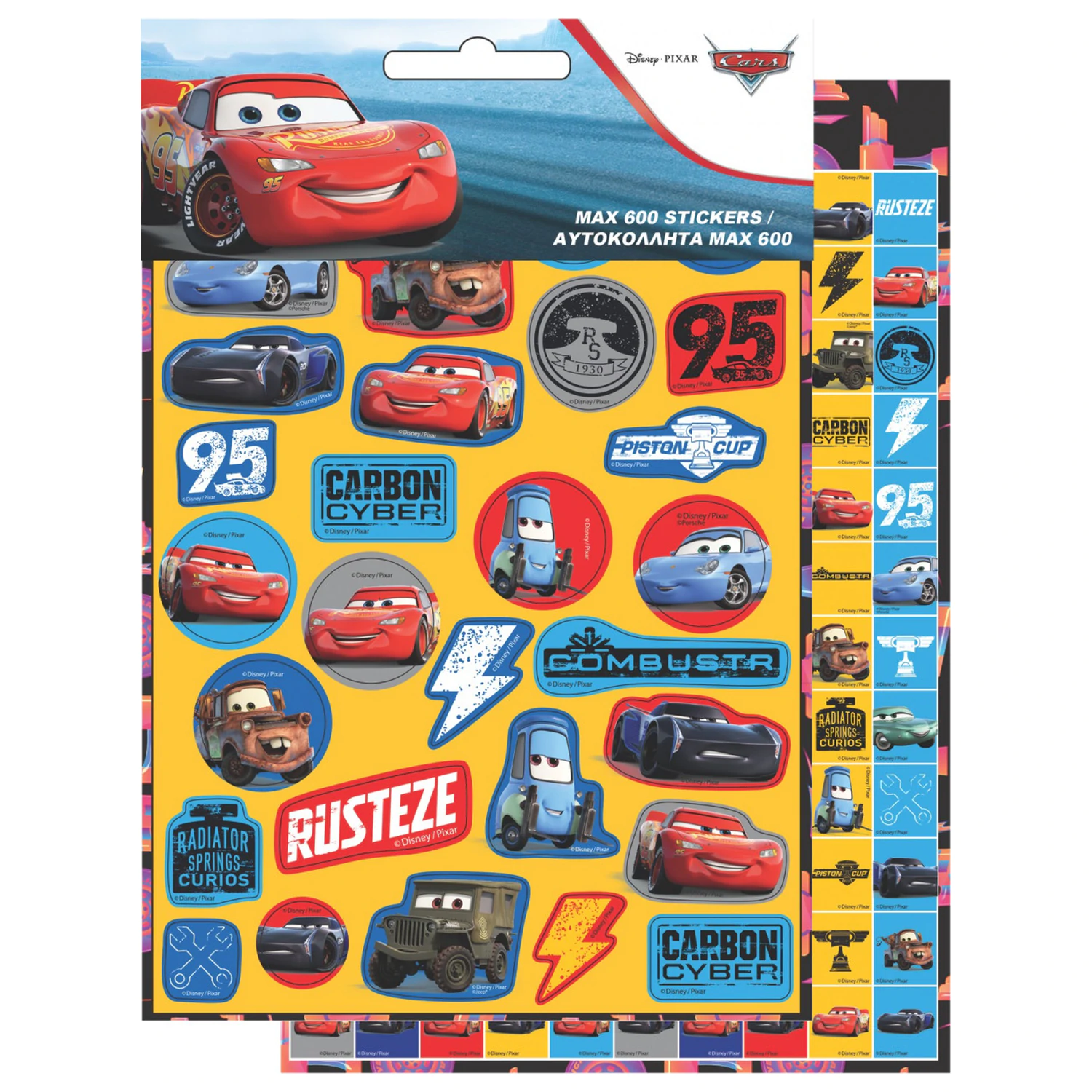 Disney Cars Adventure 600-teiliges Sticker-Set Produktfoto