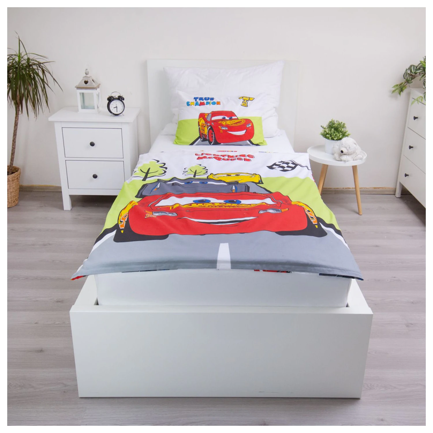 Disney Cars Champion Kinder-Bettbezug für Kleinkinder und Vorschulkinder Produktfoto