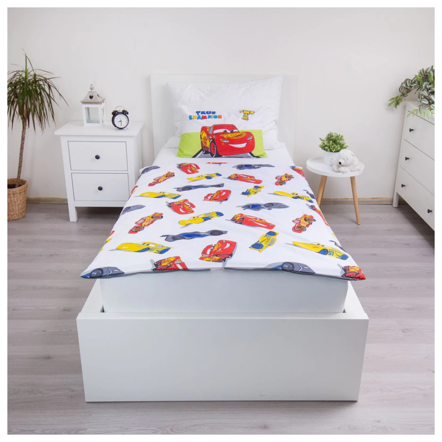 Disney Cars Champion Kinder-Bettbezug für Kleinkinder und Vorschulkinder Produktfoto