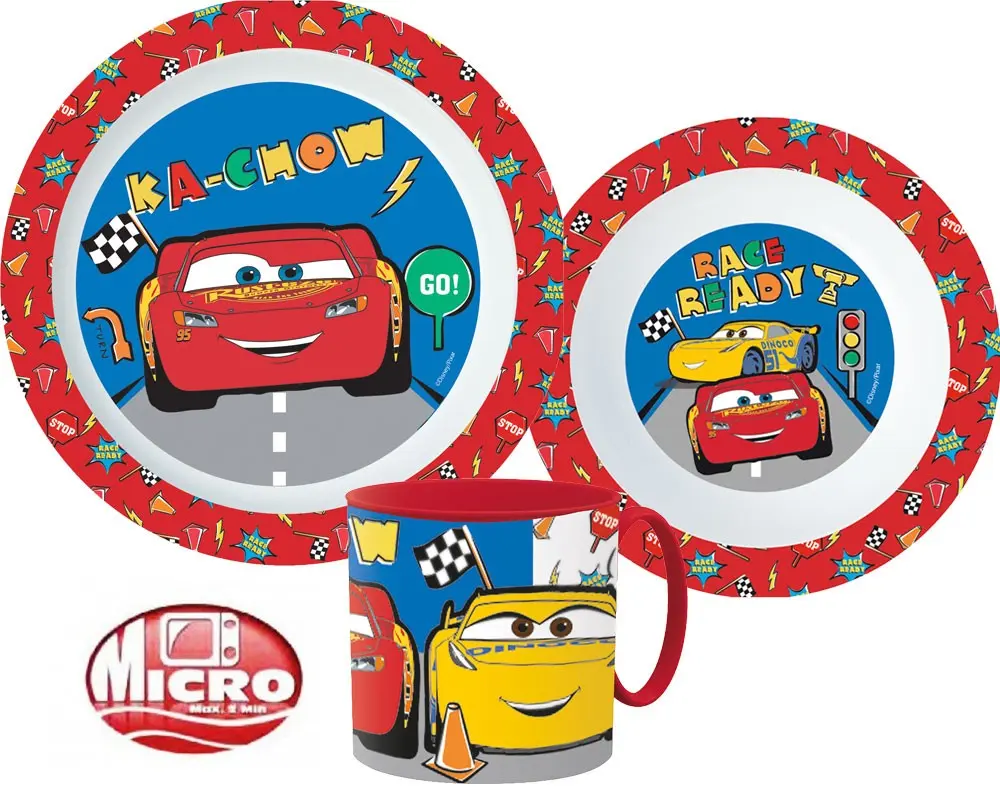 Disney Cars Geschirrset, Mikroplastik Set Produktfoto
