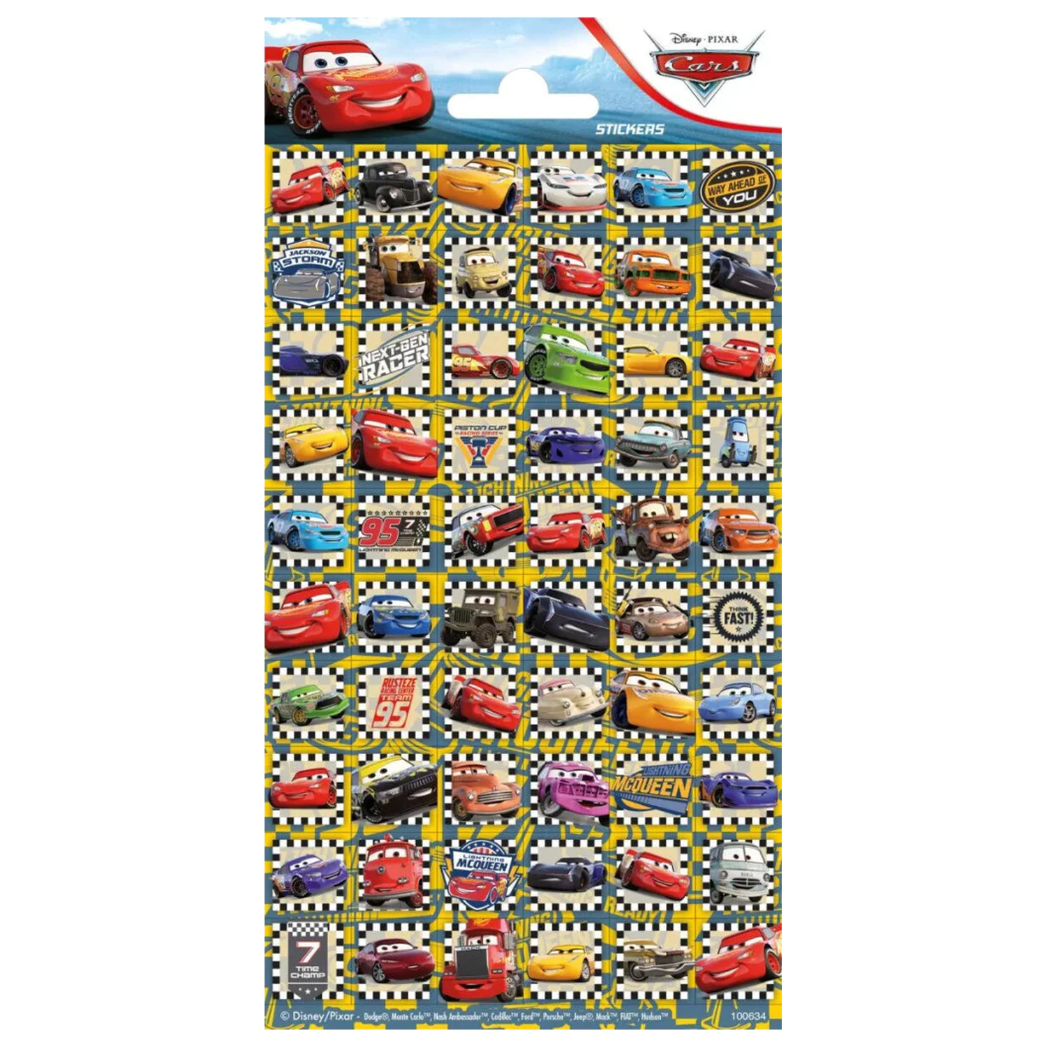 Disney Cars Fast Aufkleber Produktfoto