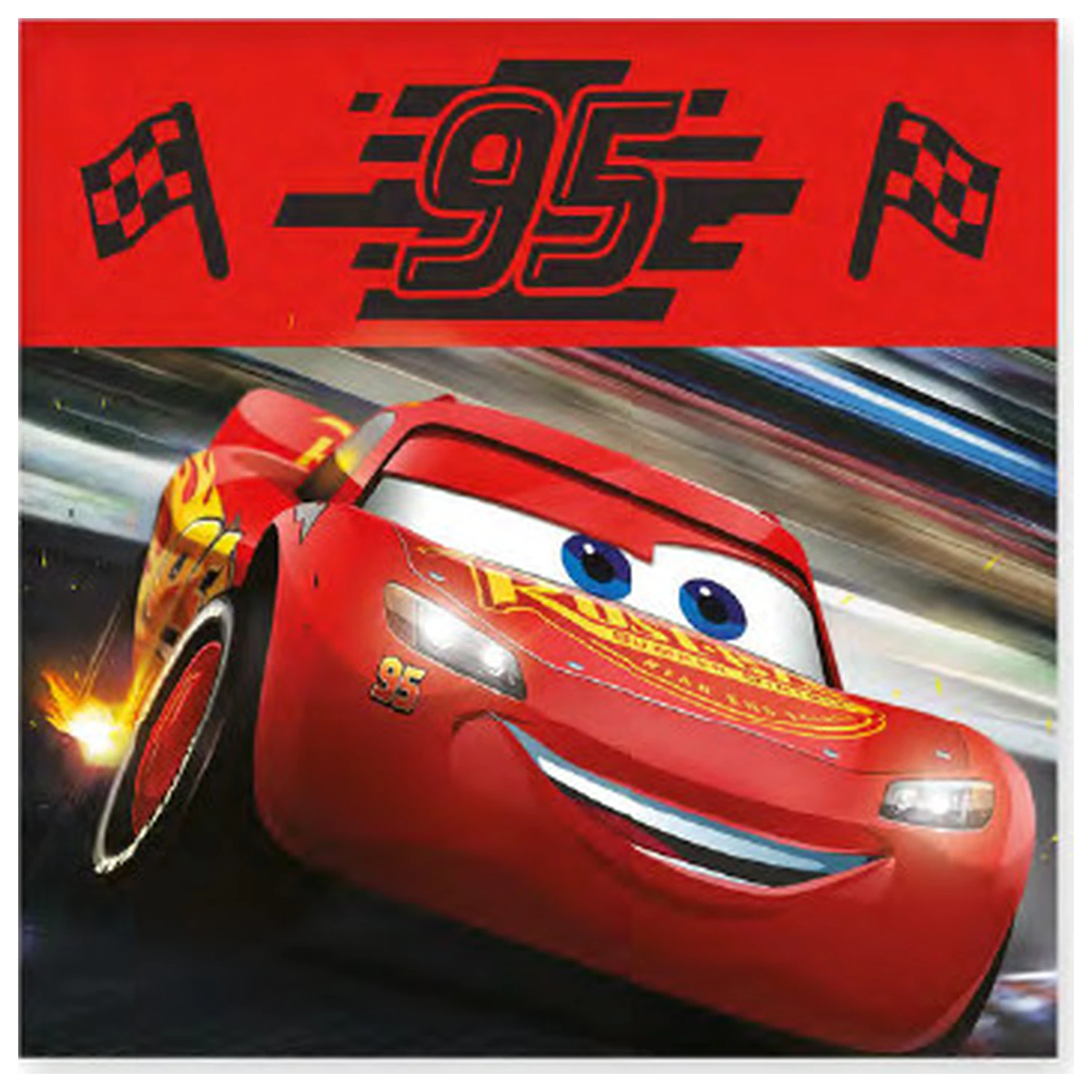 Disney Cars Flag Handtuch, Gesichtshandtuch, Handtuch Produktfoto