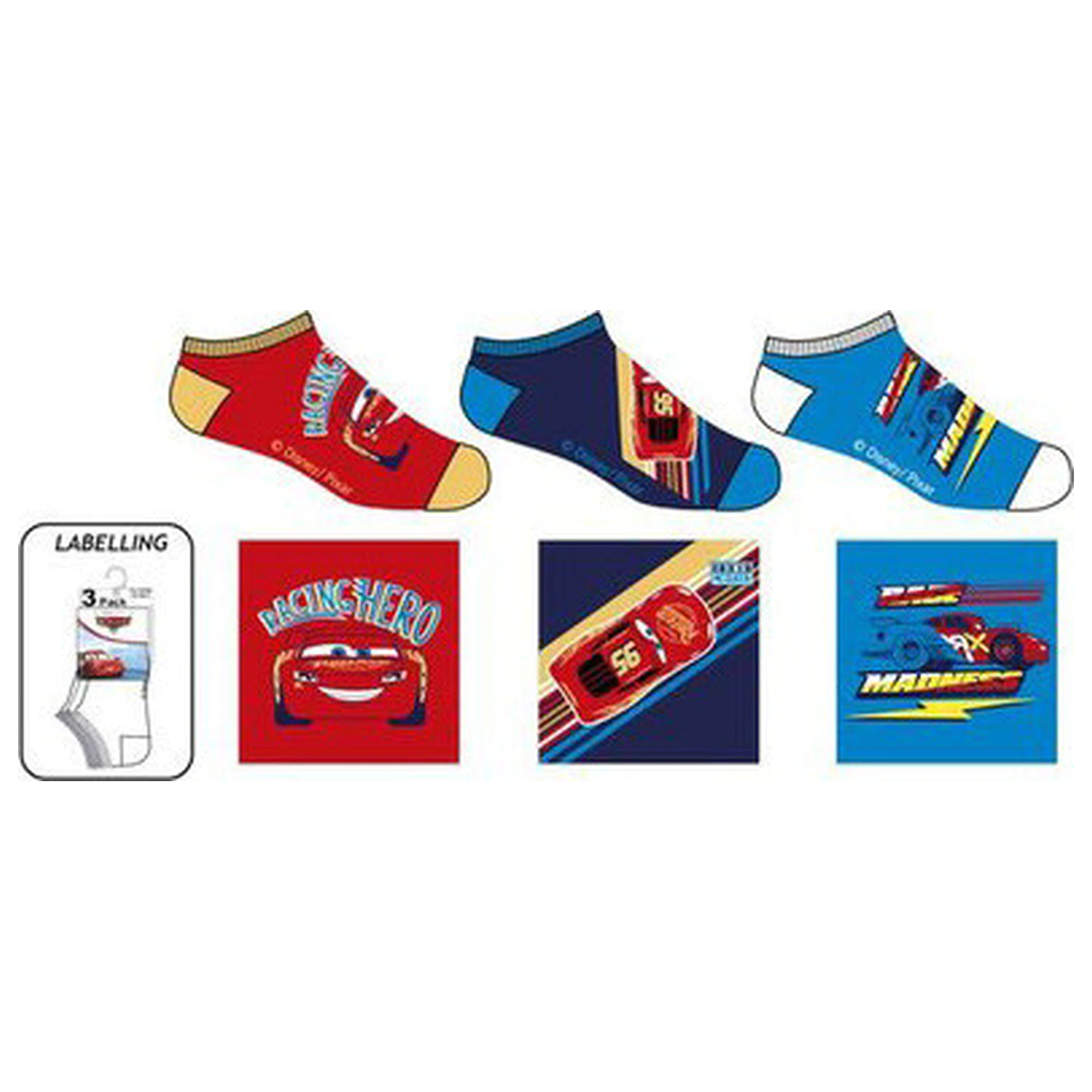 Disney Cars Madness Kinder Geheimnis Socken 31/34 Produktfoto