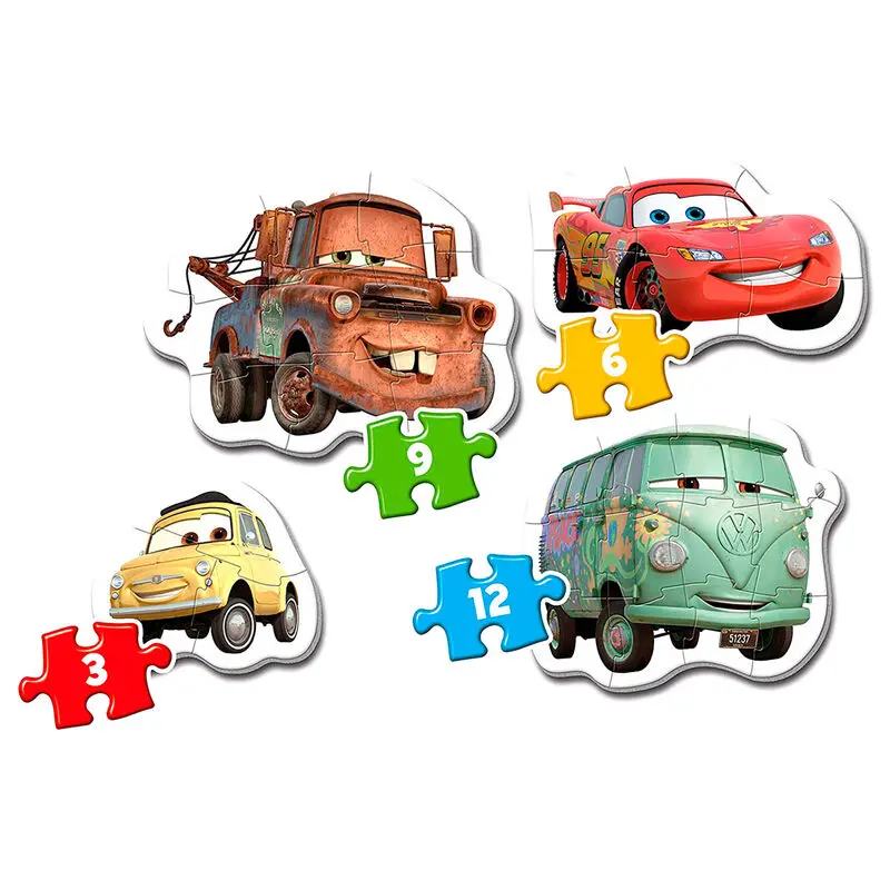 Disney Cars Mein erstes Puzzle 3-6-9-12 Teile Produktfoto