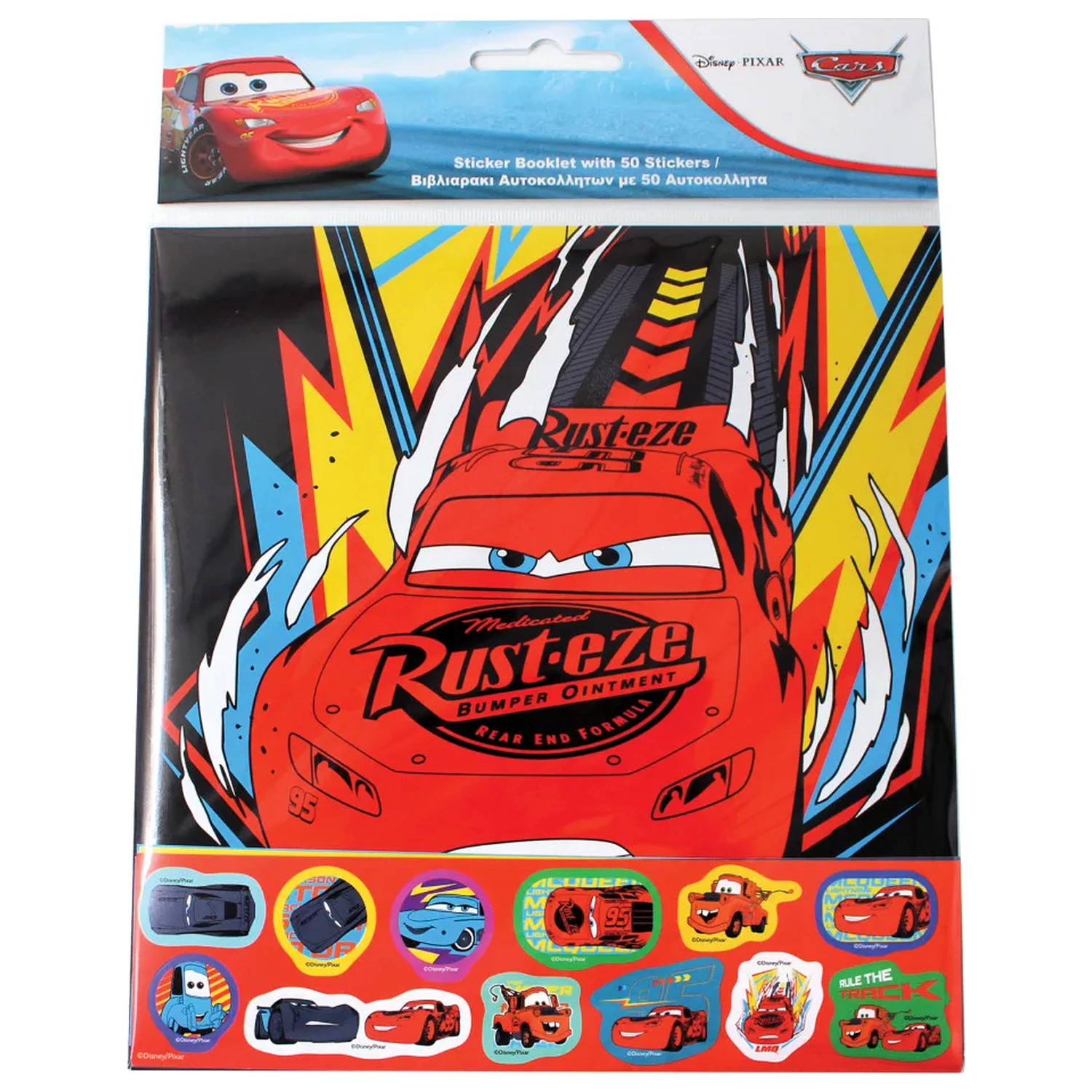 Disney Cars Ready Sticker Album mit 50 Stickern Produktfoto