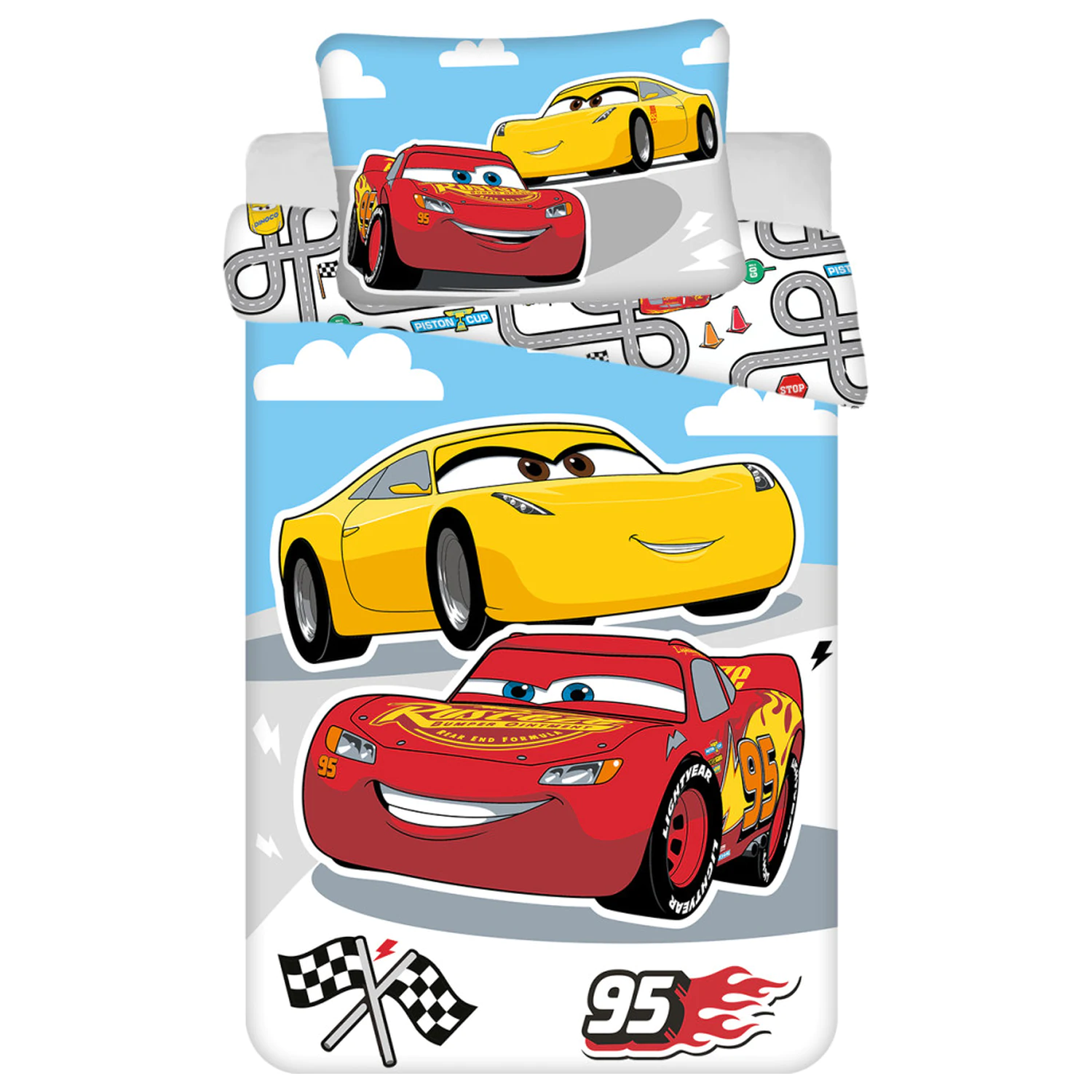 Disney Cars Road Kids' Vorschul Bettbezug Produktfoto