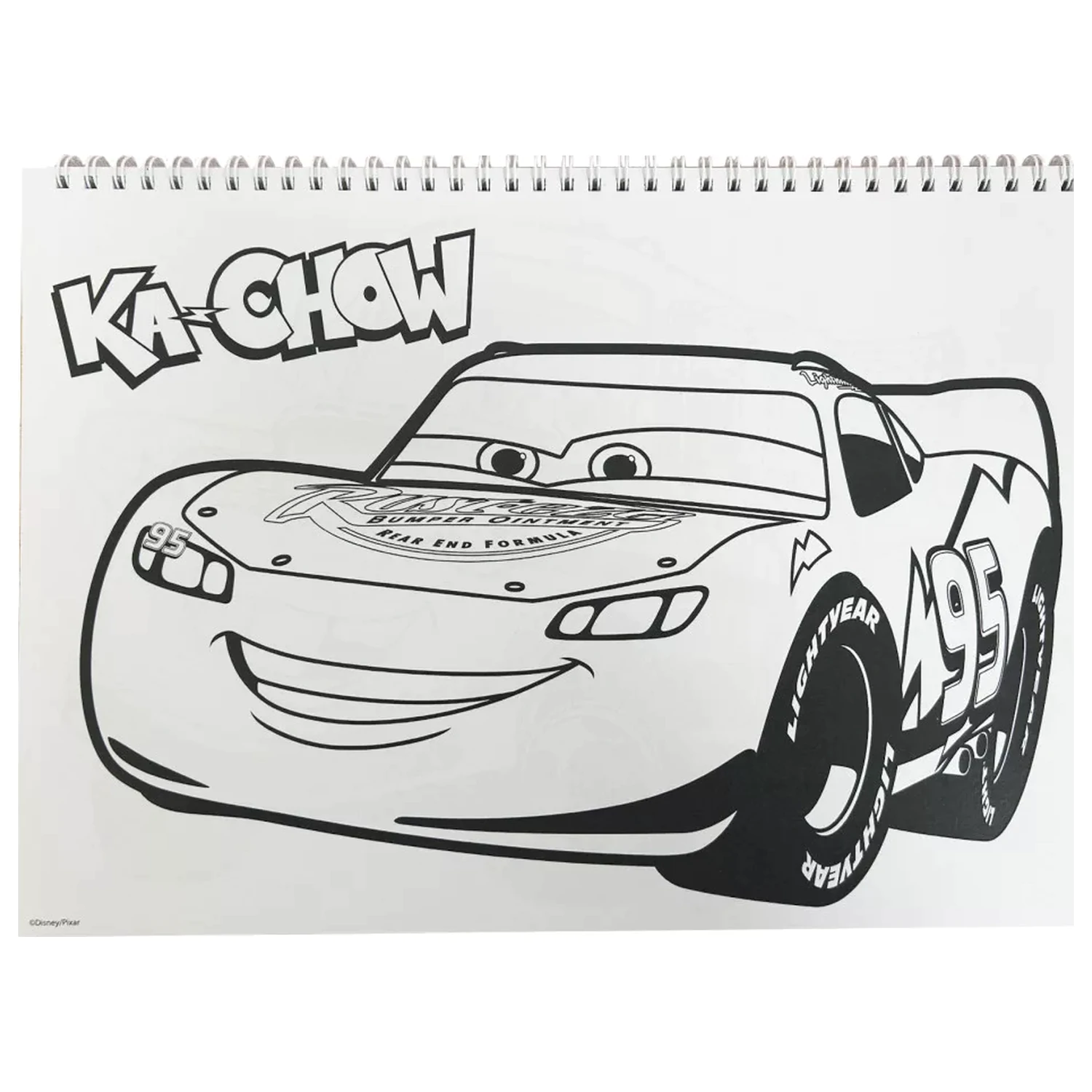Disney Cars Roaring A/4 Spiral Skizzenblock 40 Blätter mit Stickern Produktfoto