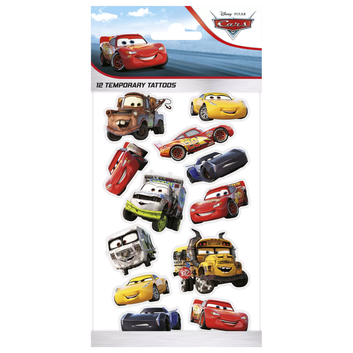 Disney Cars Smile Tattoo 12 Stück Produktfoto