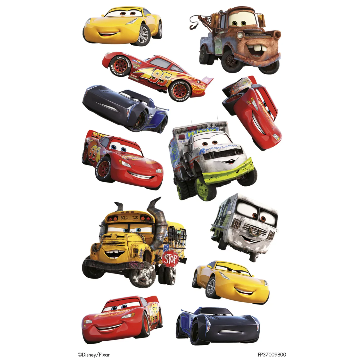 Disney Cars Smile Tattoo 12 Stück Produktfoto