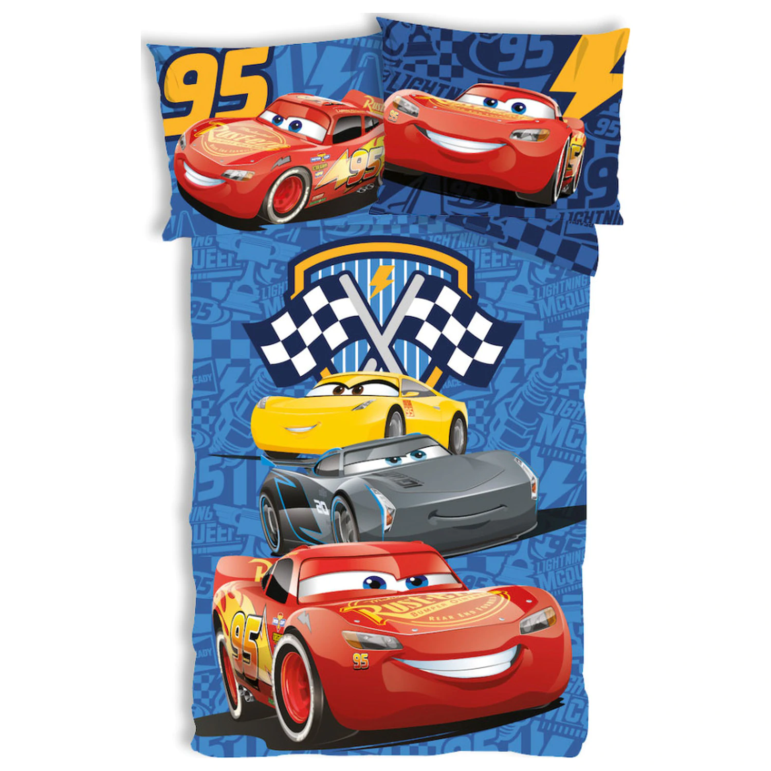 Disney Cars Track Stars Kinder Kleinkind Bettbezug Produktfoto