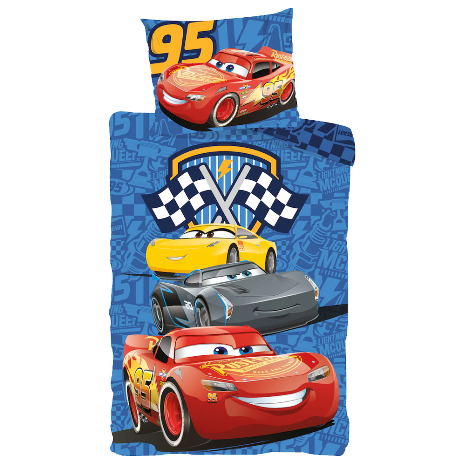 Disney Cars Track Stars Kinder Kleinkind Bettbezug Produktfoto