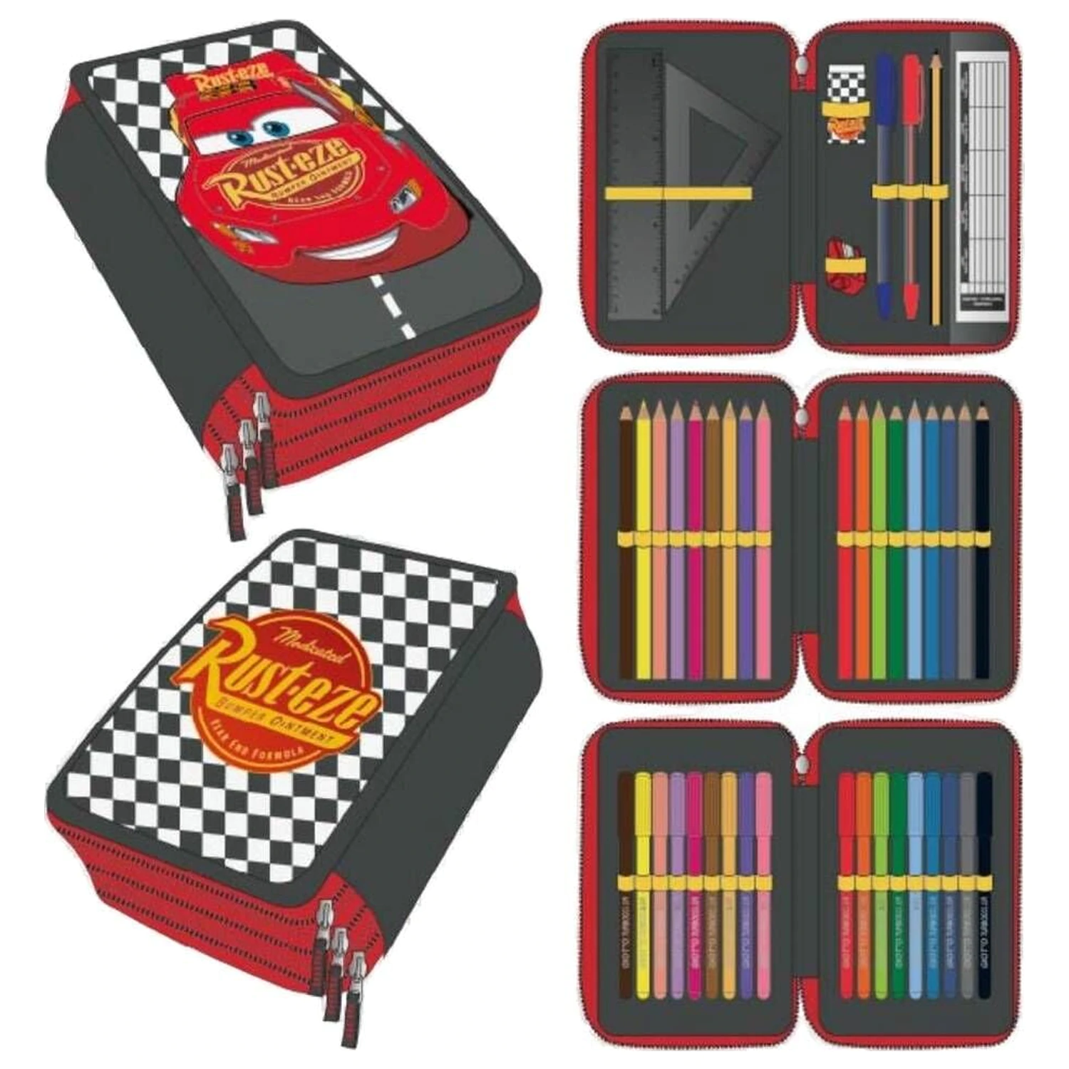 Disney Cars dreifaches Federmäppchen Produktfoto