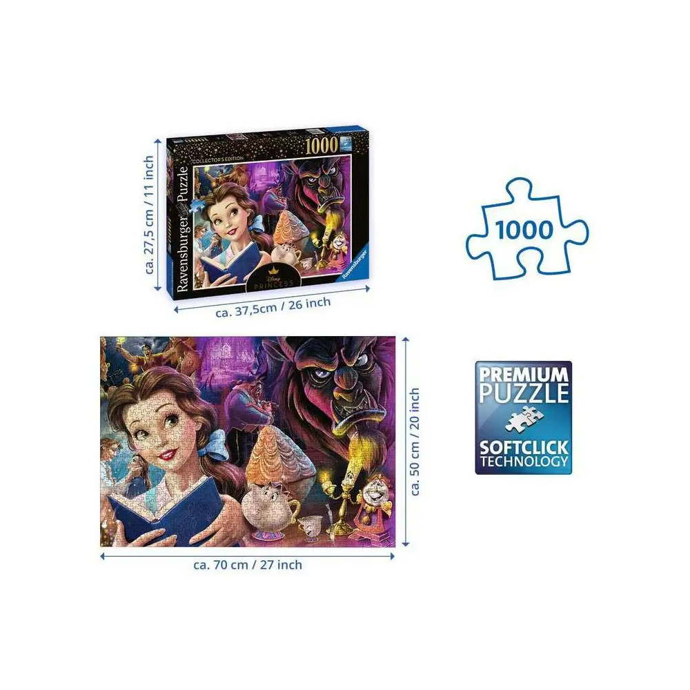 Disney Villainous Puzzle Belle, die Disney Prinzessin (1000 Teile) Produktfoto