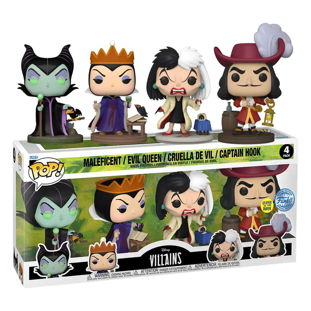 Disney Villains Funko POP! Movies Vinyl Figuren 4er-Pack Villains (GW)(EMEA) 9 cm termékfotó