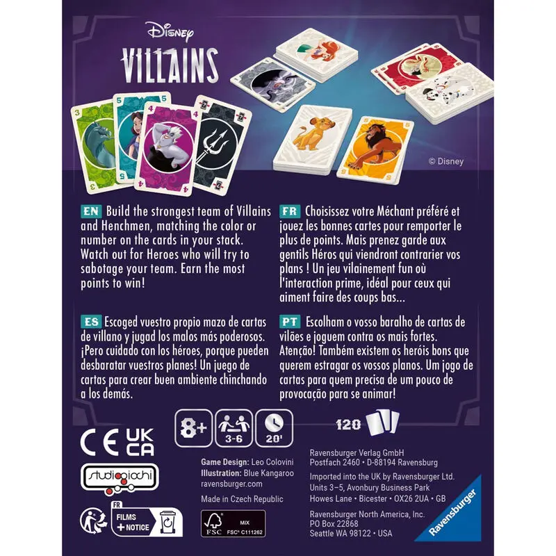 Disney Villains Kartenspiel termékfotó