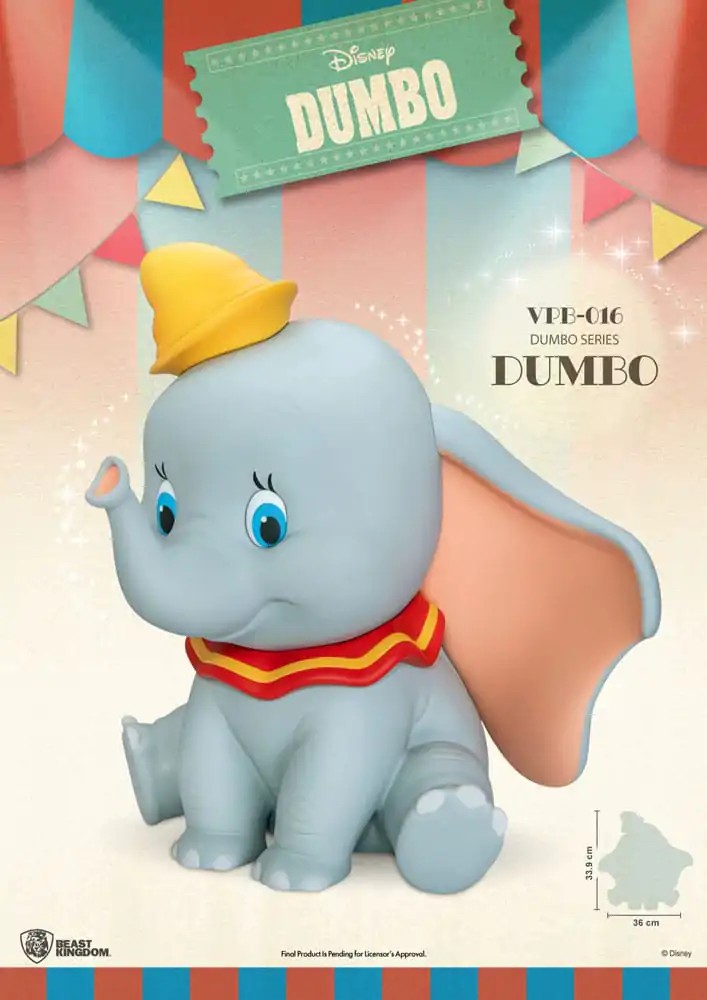 Disney Piggy Vinyl Spardose Functional Dumbo 34 cm Produktfoto