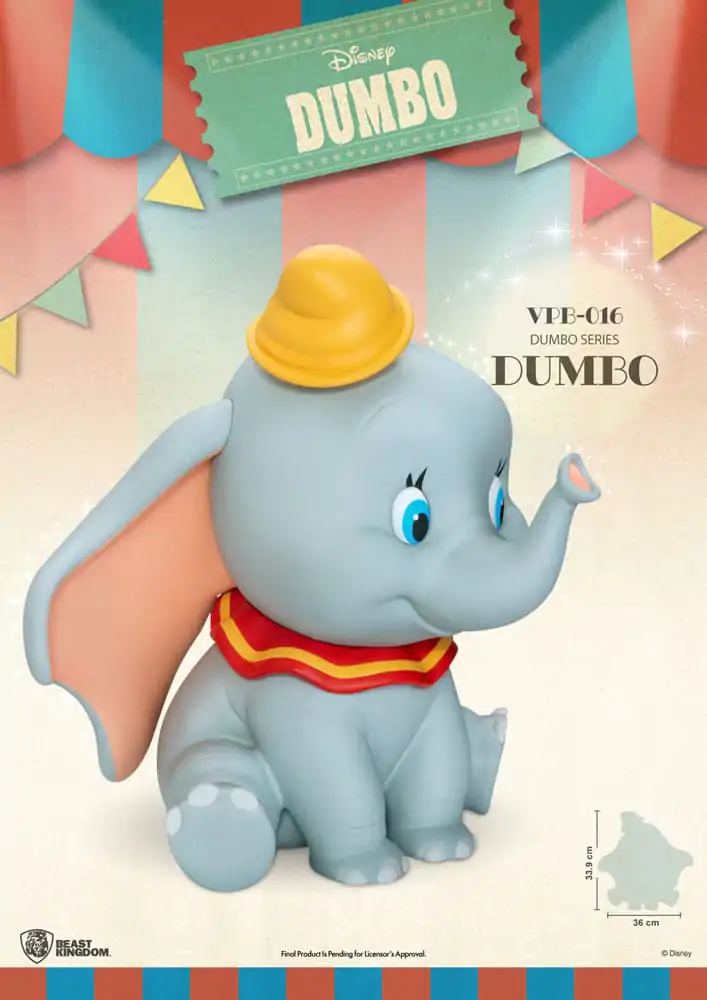 Disney Piggy Vinyl Spardose Functional Dumbo 34 cm Produktfoto