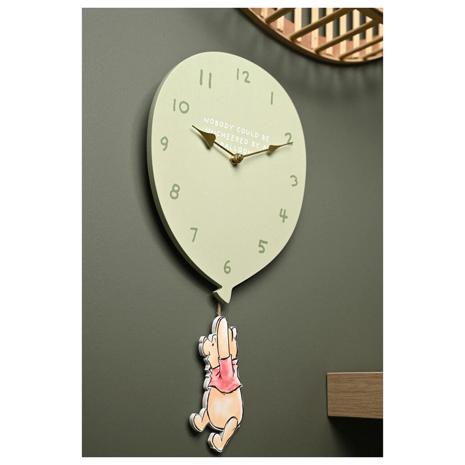 Disney Winnie The Pooh Ballon Wanduhr Produktfoto